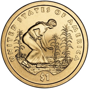 2009 1-dollar - P - Spread of Three Sisters Agriculture reverse